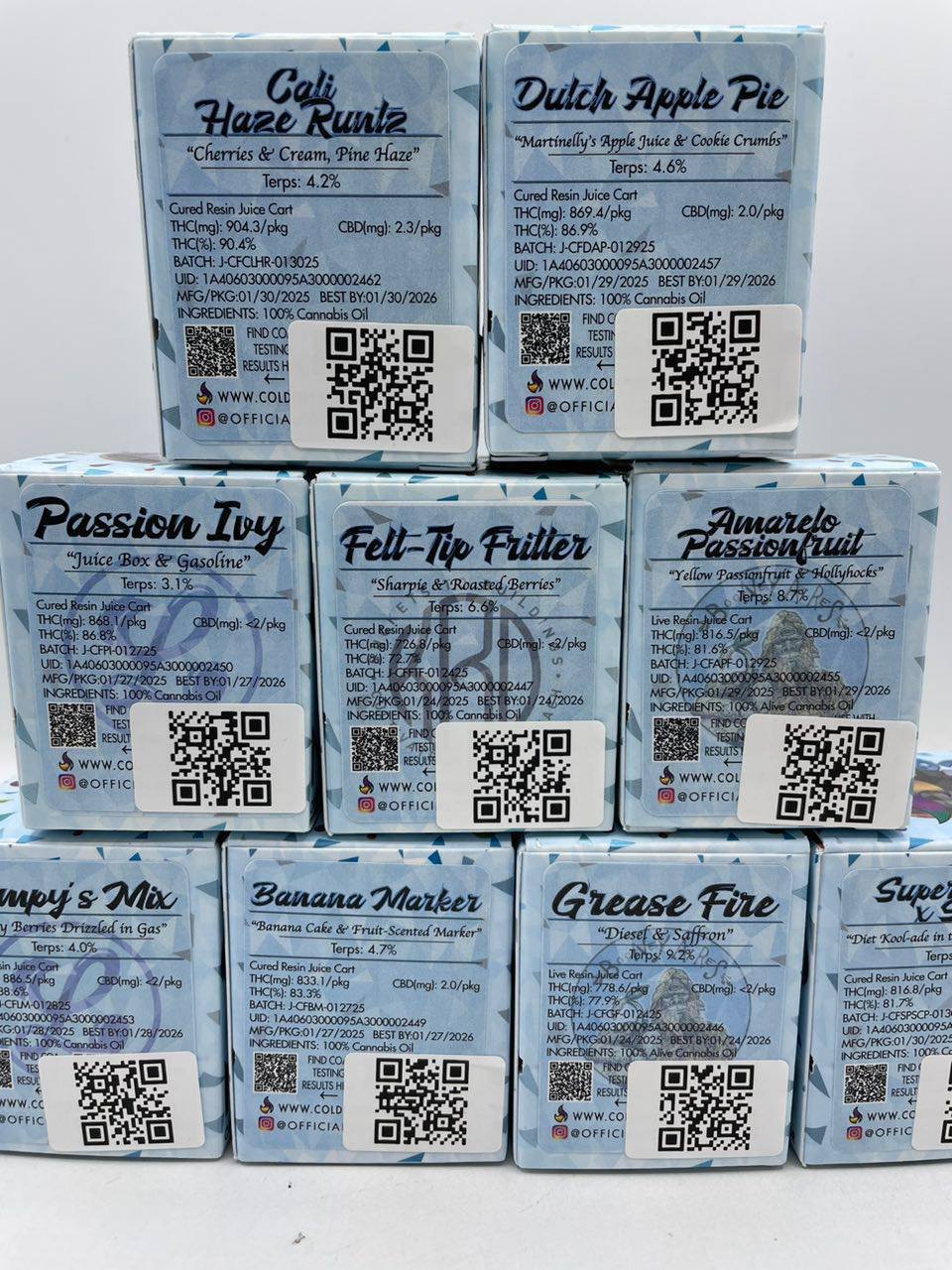 cold fire carts 1g cold fire carts 1g