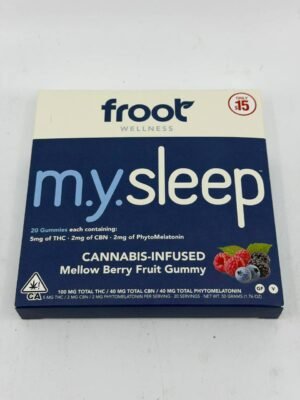 froot m.y. sleep 100mg gummies