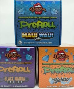 devour diamonds coated prerolls