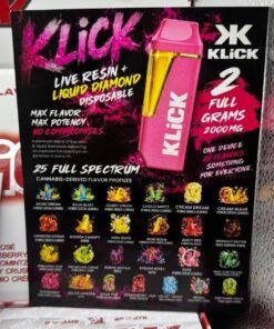 klick 2g disposable live resin