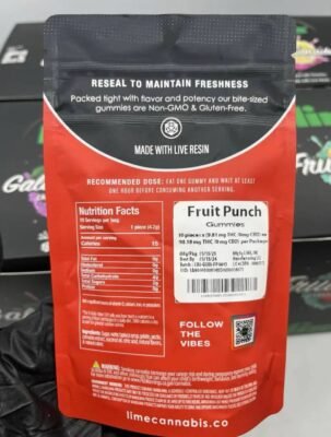 Lime Cannabis Infused Gummies - 100MG THC Lime Cannabis Infused Gummies